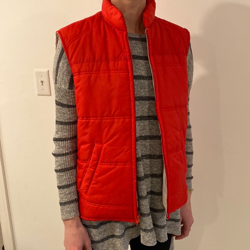 Vintage Red Sears puffer vest size medium